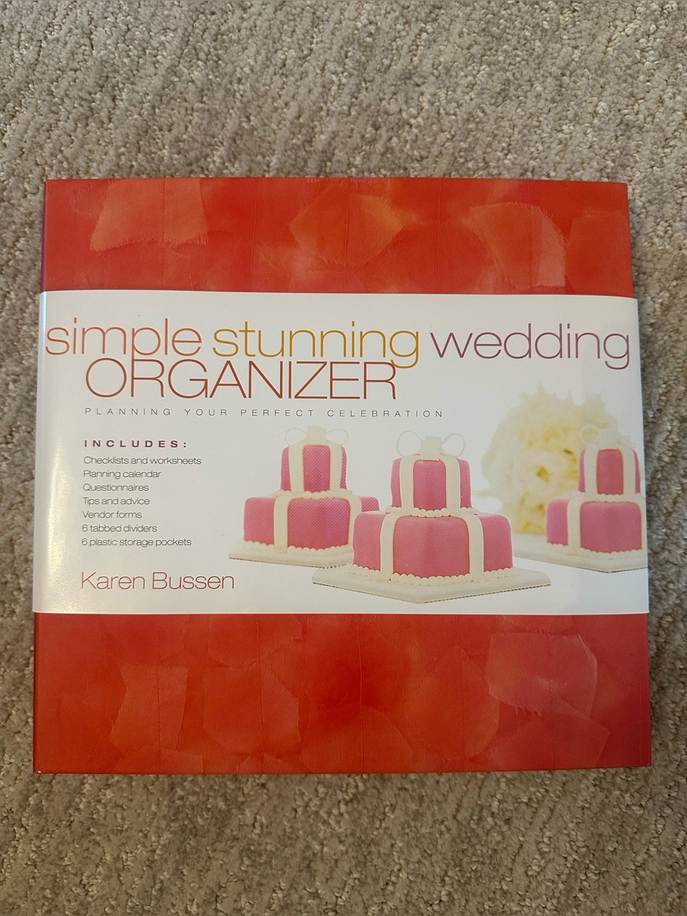 Wedding Organizer Planner Book - Red